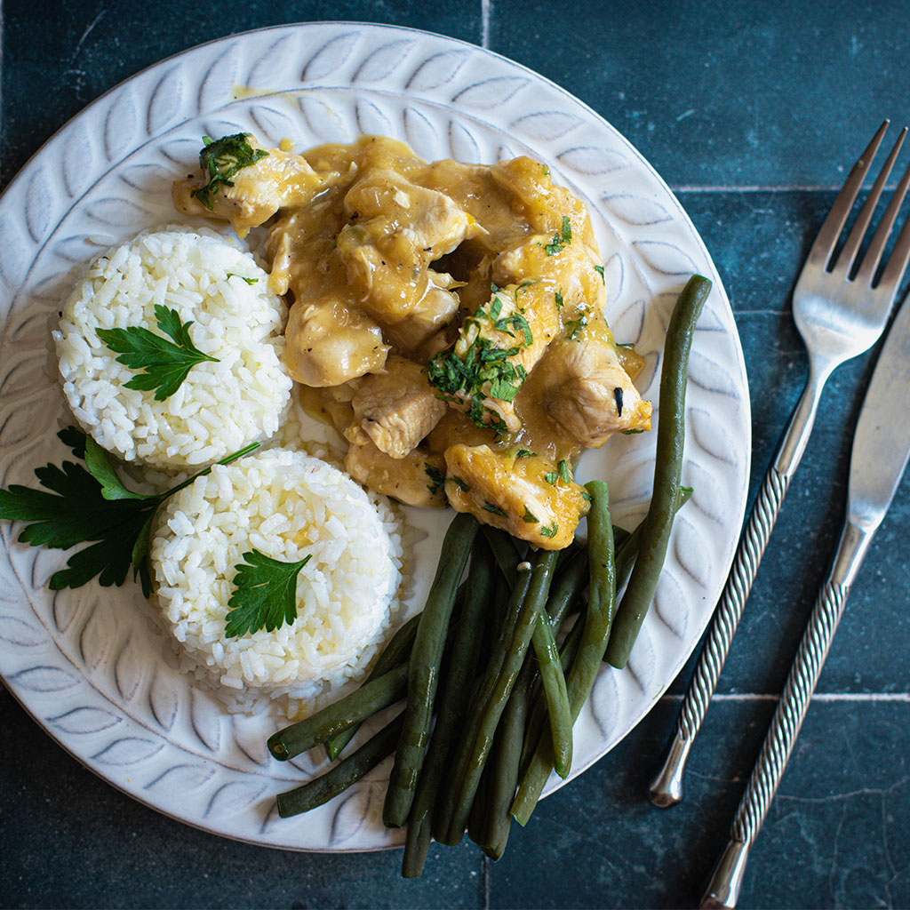 CHICKEN MARINATED IN ORANGE AND SOY