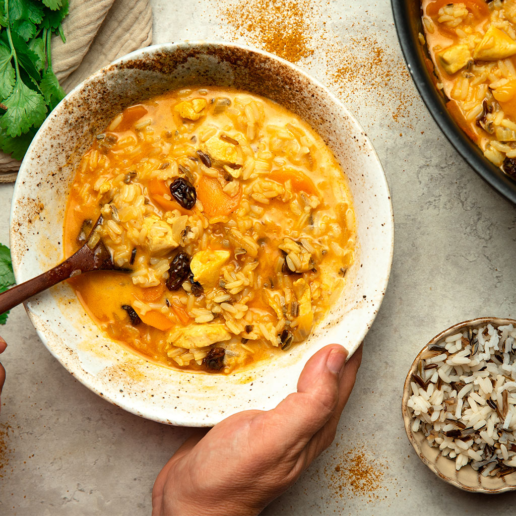 CHICKEN CURRY AND RICE