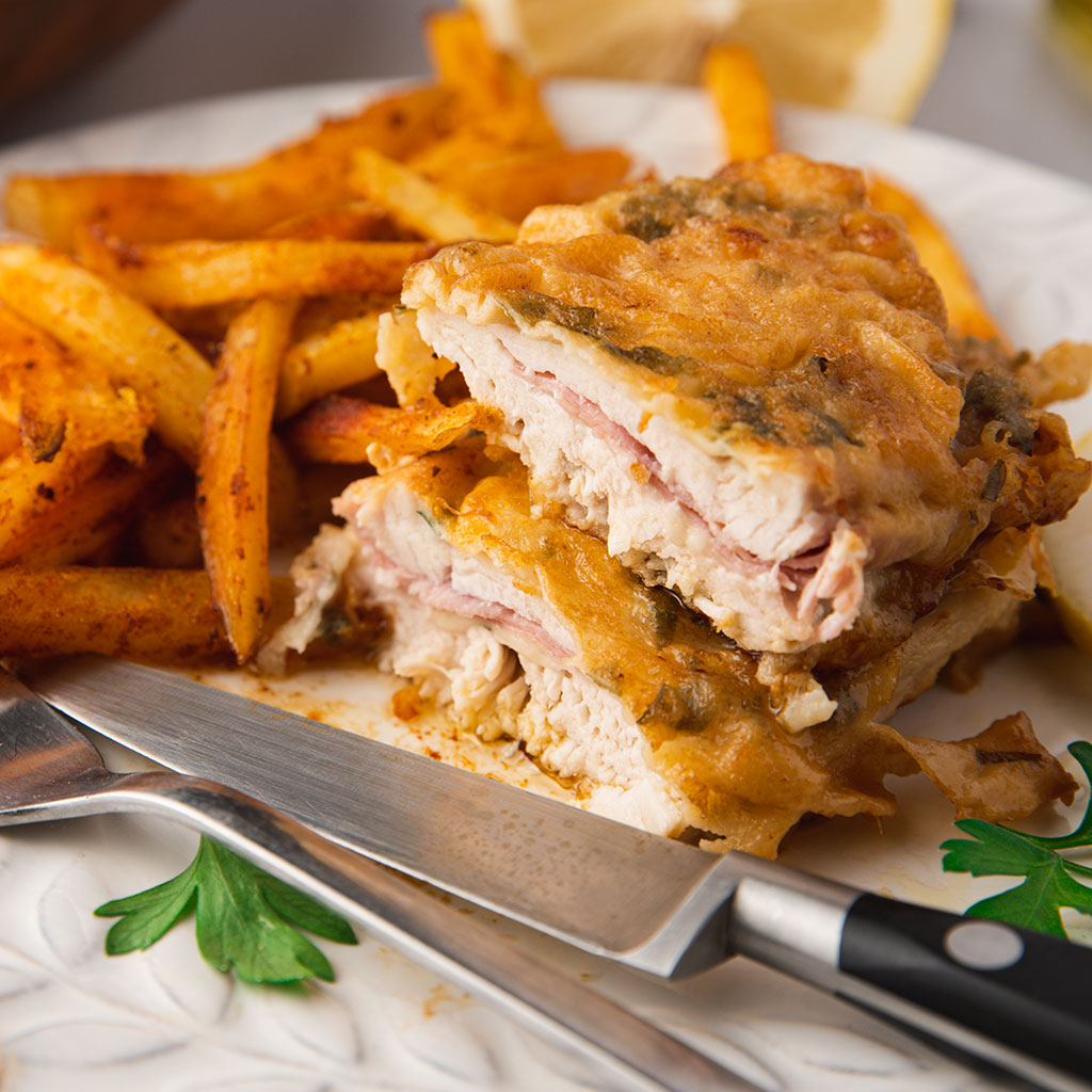 PACA-STYLE GRILLED BREADED CHICKEN BREASTS