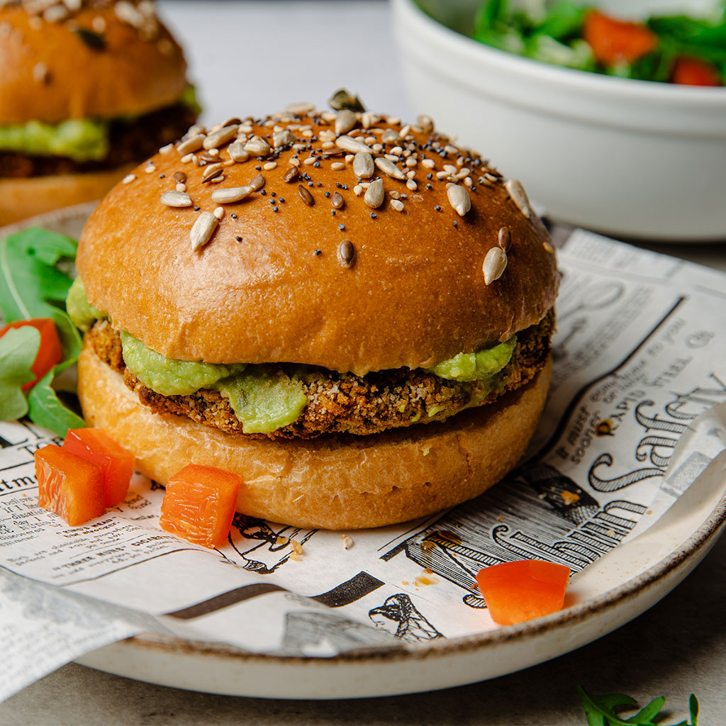 HAMBURGUESA VEGANA DE ALUBIAS